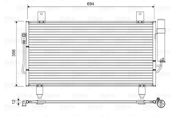 VALEO 822599 Condenser, air conditioning