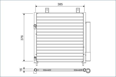 Condenser, air conditioning VALEO 822600