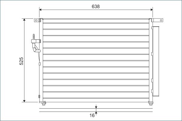 VALEO 822603 Condenser, air conditioning