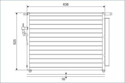 Condenser, air conditioning VALEO 822603