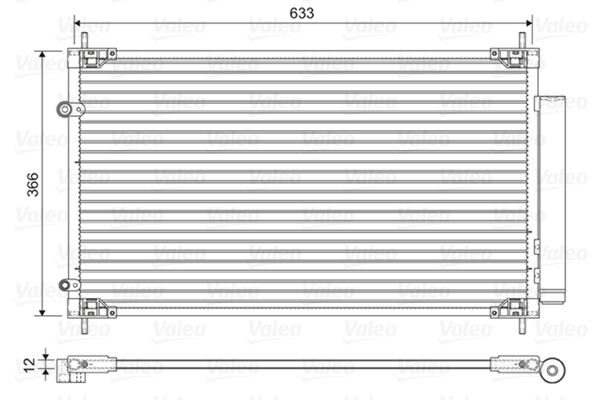 VALEO 822604 Condenser, air conditioning