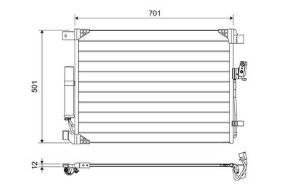 Condenser, air conditioning VALEO 822605