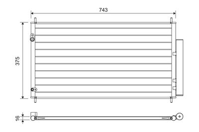 Condenser, air conditioning VALEO 822606