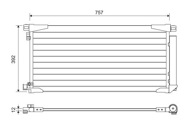 VALEO 822607 Condenser, air conditioning