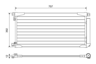 Condenser, air conditioning VALEO 822607