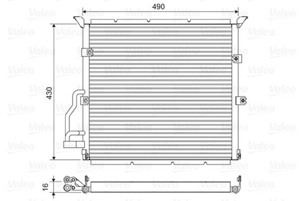 VALEO 822608 Condenser, air conditioning