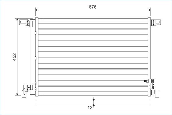VALEO 822609 Condenser, air conditioning