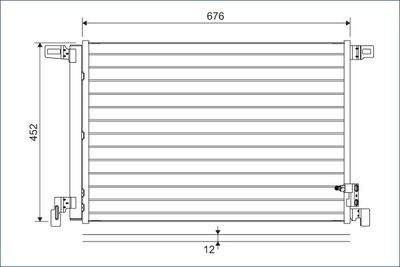 Condenser, air conditioning VALEO 822609