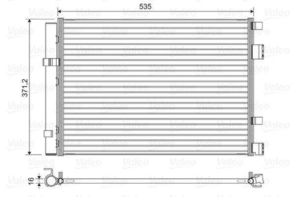VALEO 822610 Condenser, air conditioning