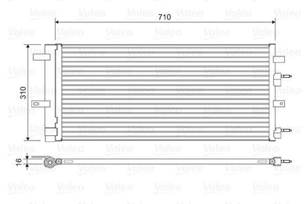 VALEO 822618 Condenser, air conditioning