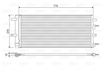 Condenser, air conditioning VALEO 822618
