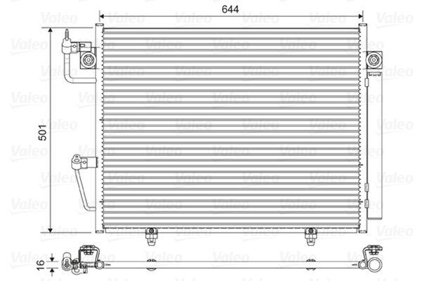 VALEO 822620 Condenser, air conditioning