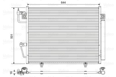Condenser, air conditioning VALEO 822620