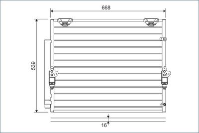 Condenser, air conditioning VALEO 822621