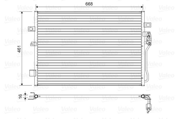 VALEO 822625 Condenser, air conditioning