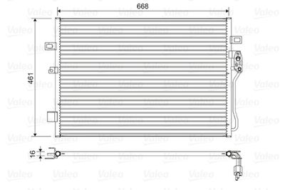 Condenser, air conditioning VALEO 822625
