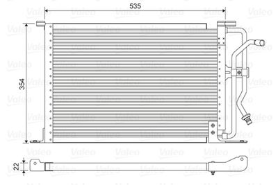 Condenser, air conditioning VALEO 822627