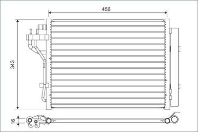 Condenser, air conditioning VALEO 822629