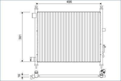 Condenser, air conditioning VALEO 822630
