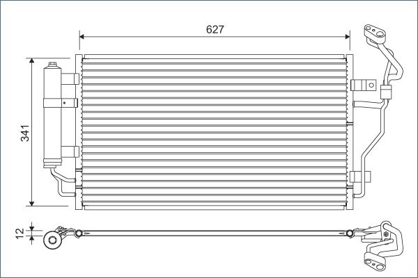 VALEO 822632 Condenser, air conditioning