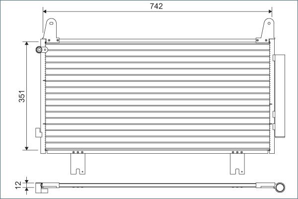 VALEO 822634 Condenser, air conditioning