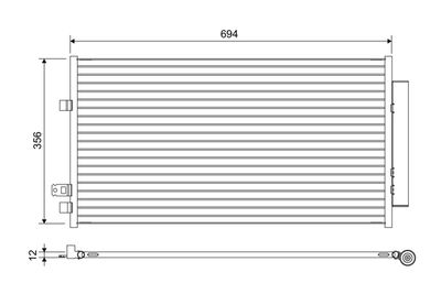 Condenser, air conditioning VALEO 822638