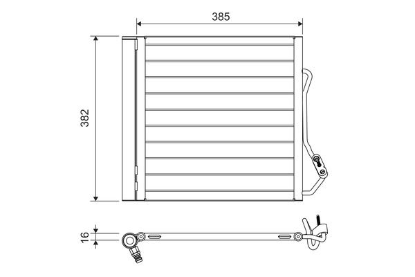 VALEO 822639 Condenser, air conditioning