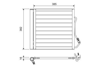 Condenser, air conditioning VALEO 822639