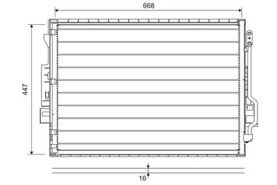 Condenser, air conditioning VALEO 822643