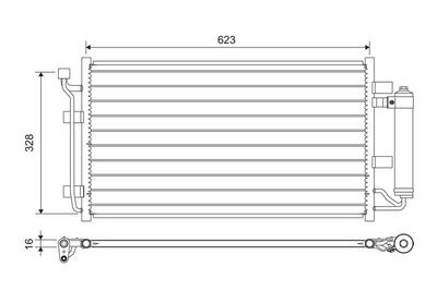 Condenser, air conditioning VALEO 822646