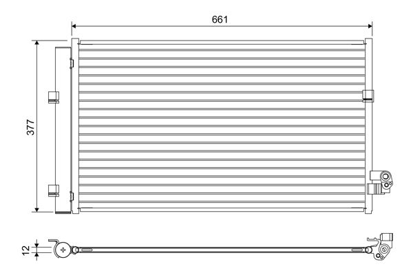 VALEO 822647 Condenser, air conditioning