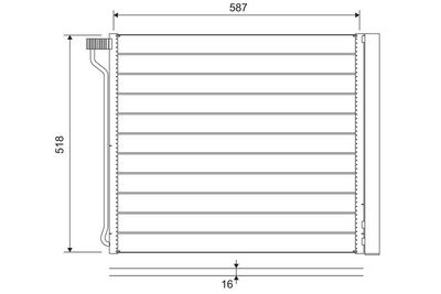 Condenser, air conditioning VALEO 822649