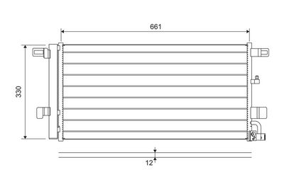 Condenser, air conditioning VALEO 822650