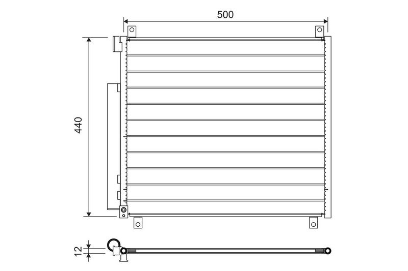 VALEO 822655 Condenser, air conditioning