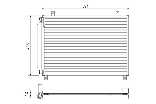 VALEO 822656 Condenser, air conditioning