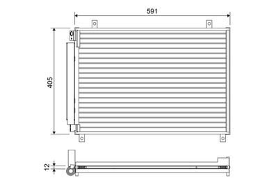 Condenser, air conditioning VALEO 822656