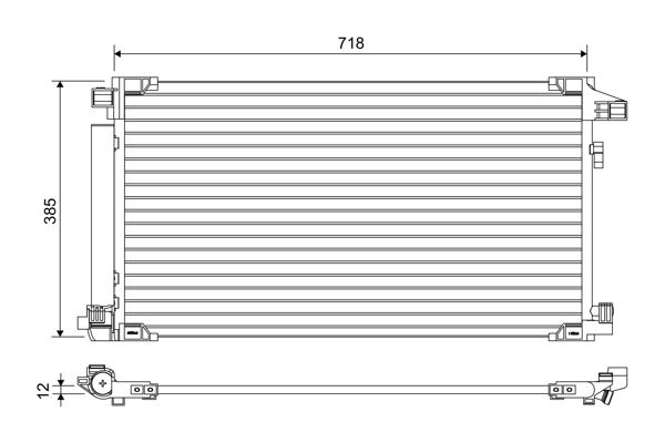 VALEO 822658 Condenser, air conditioning