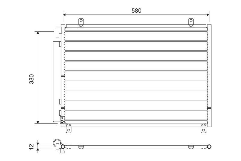 VALEO 822659 Condenser, air conditioning