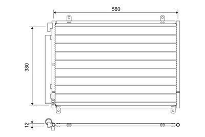 Condenser, air conditioning VALEO 822659