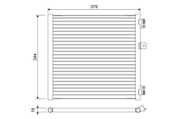 VALEO 822660 Condenser, air conditioning