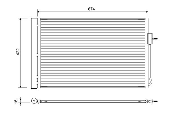 VALEO 822662 Condenser, air conditioning
