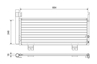 Condenser, air conditioning VALEO 822663