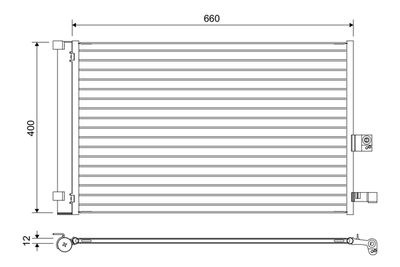 Condenser, air conditioning VALEO 822665