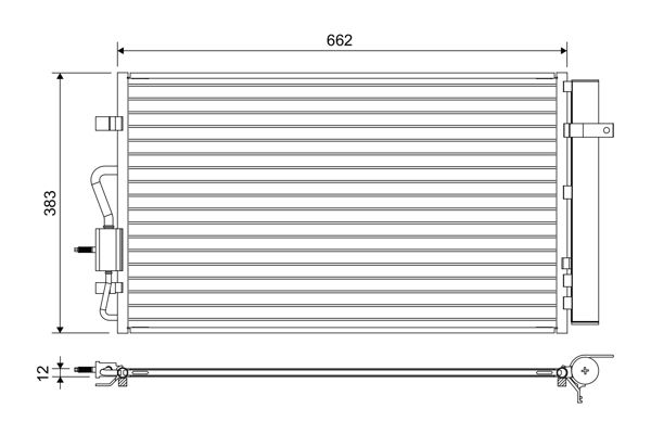 VALEO 822666 Condenser, air conditioning
