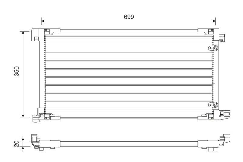 VALEO 822669 Condenser, air conditioning