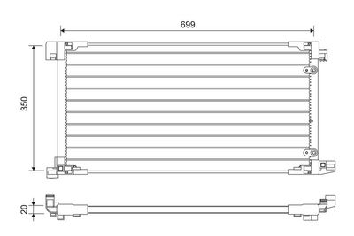 Condenser, air conditioning VALEO 822669