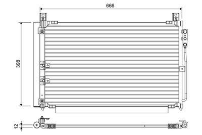 Condenser, air conditioning VALEO 822670