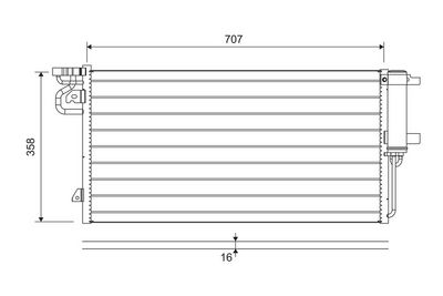 Condenser, air conditioning VALEO 822690