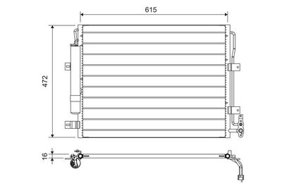 Condenser, air conditioning VALEO 822695