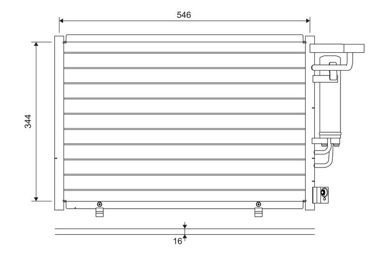 VALEO 822699 Condenser, air conditioning